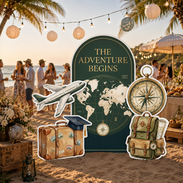The Adventure Begins Backdrop Set 8