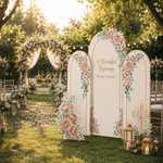 Blush Peony Wedding Backdrop Set 8