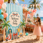 Welcome to the Party Beach Backdrop Set 6