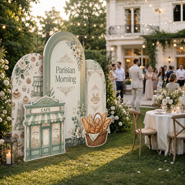 Parisian Morning Backdrop Set