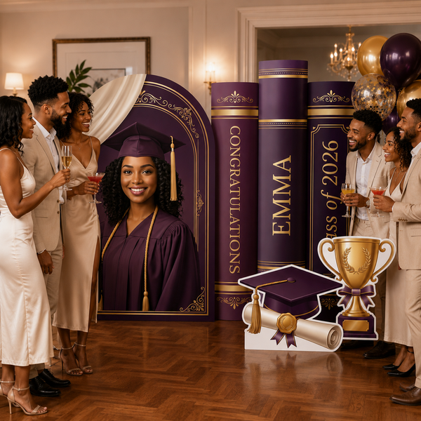 Personalized Graduation Backdrop Set 9