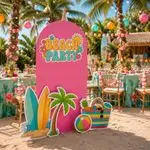 Beach Party Backdrop Set 10