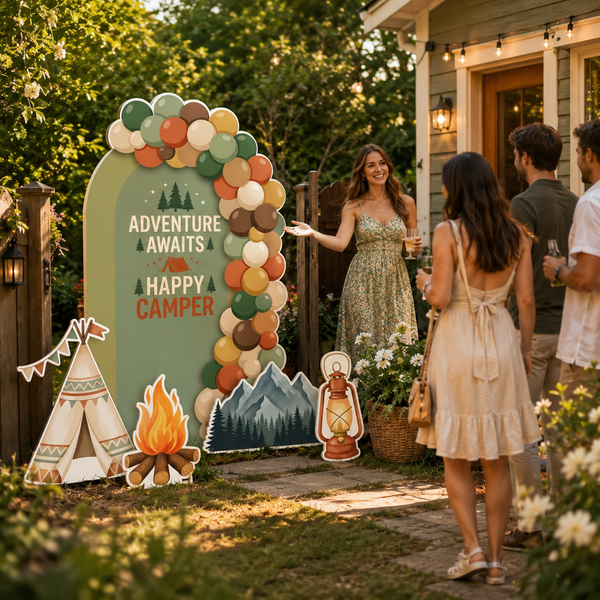 Happy Camper Backdrop Set