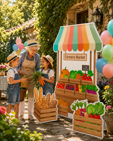 Farmers Market Backdrop Set 9