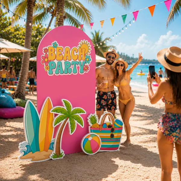 Beach Party Backdrop Set 8