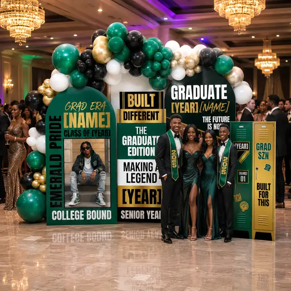 Personalized Graduation Backdrop Set with Photo 5