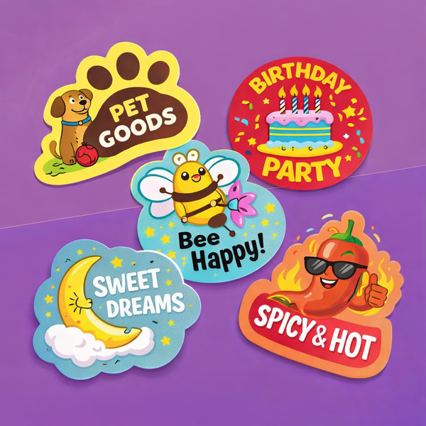 Die-Cut Stickers Style Flyers – Creative Shapes  3