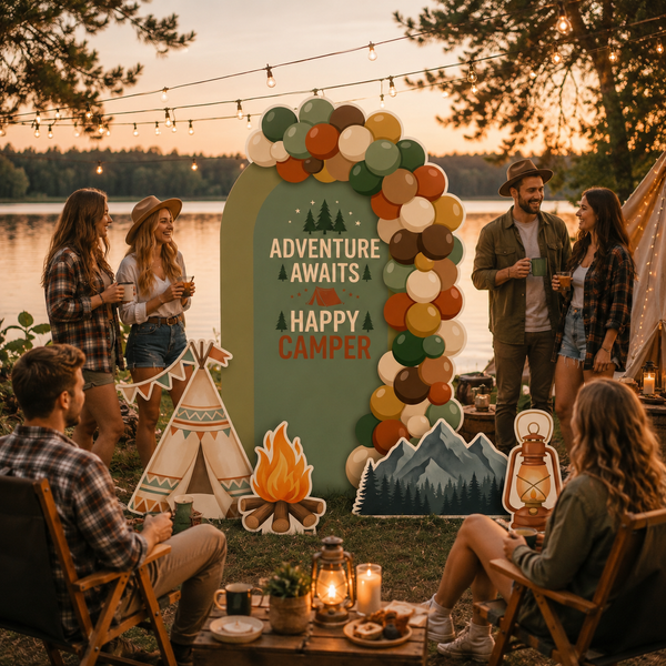 Happy Camper Backdrop Set 6