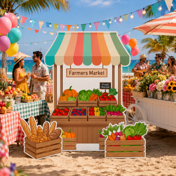 Farmers Market Backdrop Set 10