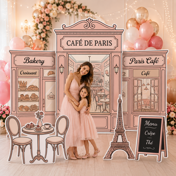 Café de Paris Backdrop Set