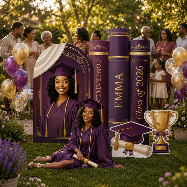 Personalized Graduation Backdrop Set 7