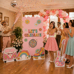Groovy Let's Celebrate Backdrop Set 8