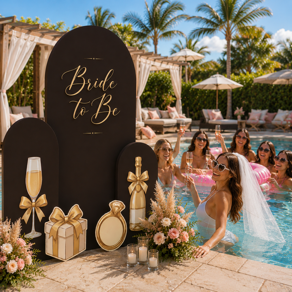 Bride to Be Backdrop Set 8