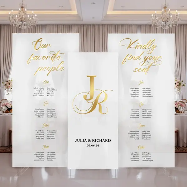 Rectangle Acrylic Seating Chart 3