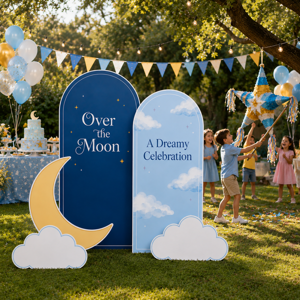Over the Moon Backdrop Set