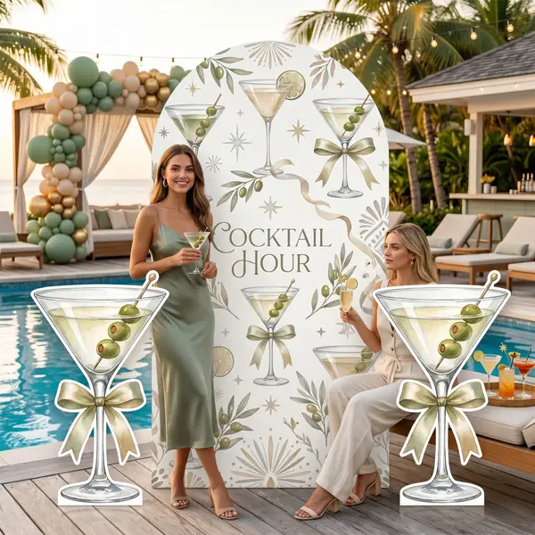 Cocktail Hour Backdrop Set