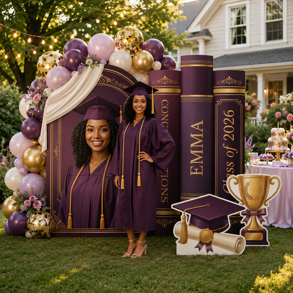 Personalized Graduation Backdrop Set