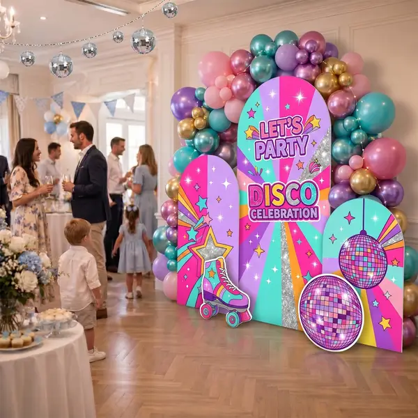 Disco Celebration Backdrop Set 8