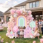 Candyland Rainbow Backdrop Set 8