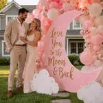 Love You to the Moon Backdrop Set 8