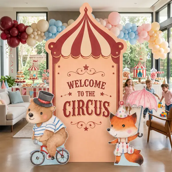 Welcome to the Circus Backdrop Set