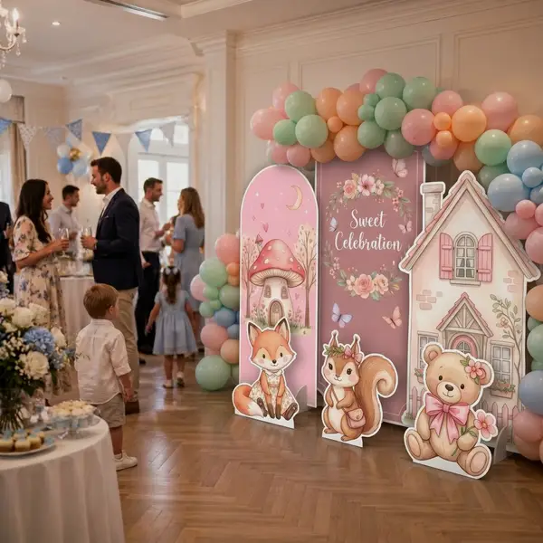 Sweet Celebration Woodland Backdrop Set 7