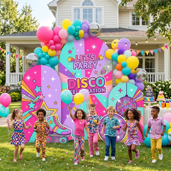 Disco Celebration Backdrop Set