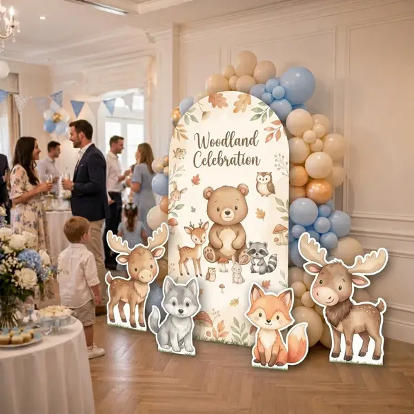 Woodland Celebration Backdrop Set 9