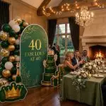 Fabulous at 40 Birthday Backdrop Set 9