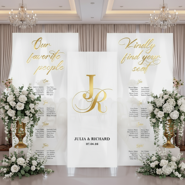 Rectangle Acrylic Seating Chart 2
