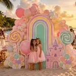 Candyland Rainbow Backdrop Set 9