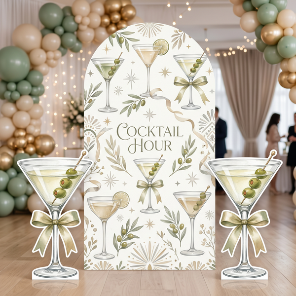Cocktail Hour Backdrop Set 1