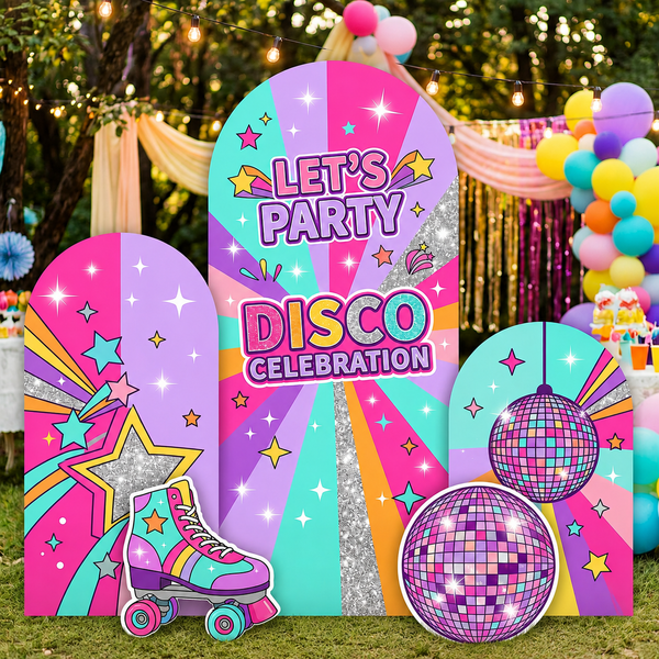 Disco Celebration Backdrop Set 1