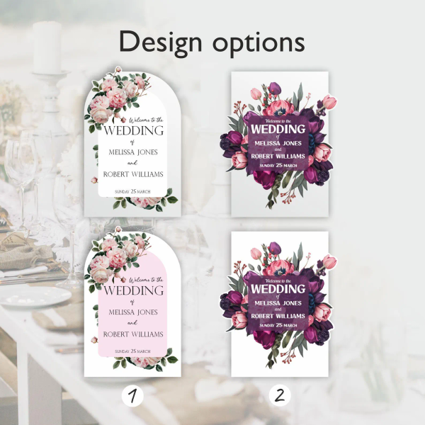 Floral Wedding Sign 3