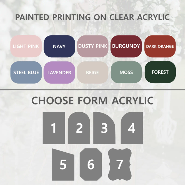 Acrylic Wedding Seating Chart 5
