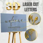 3D Acrylic Wedding Sign 1