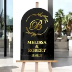 3D Monogram Wedding Sign 1