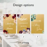 Floral Mirror Wedding Sign 2