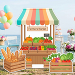Farmers Market Backdrop Set 1