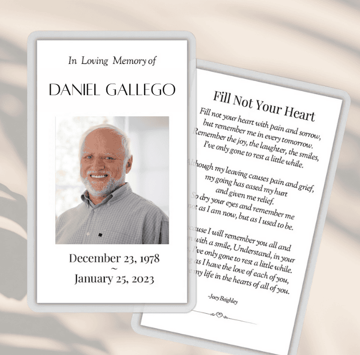 Prayer Cards- Same Day