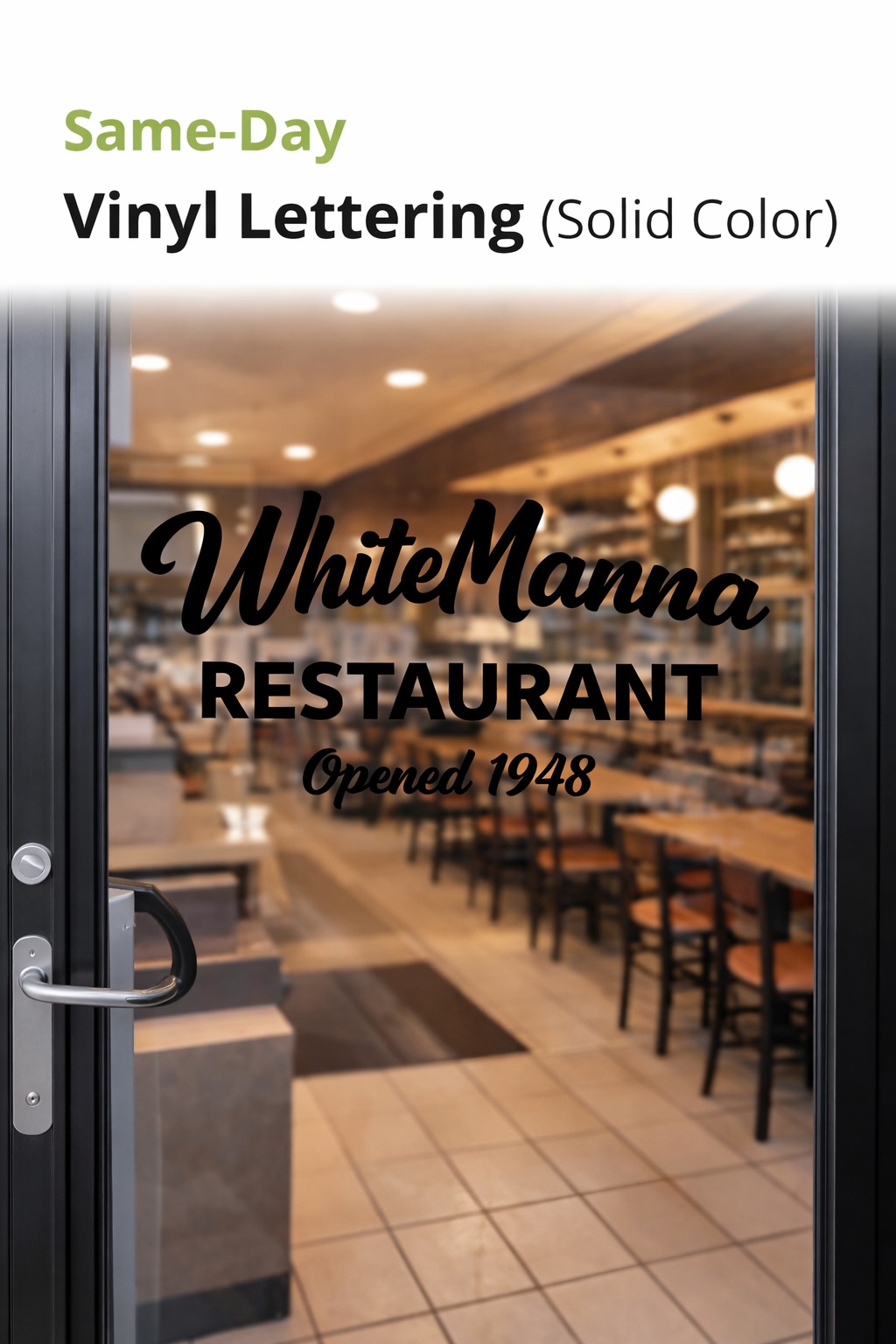 Vinyl Lettering (Solid Color) – Same Day