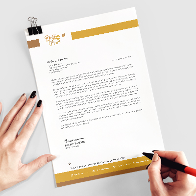 Quick letterhead printing – professional 24 lb white bond, Jersey City NYC