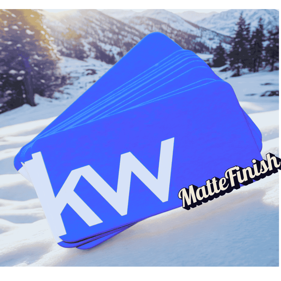 Luxurious Matte Plus business cards – soft-touch finish, same-day pickup in NYC & Jersey City