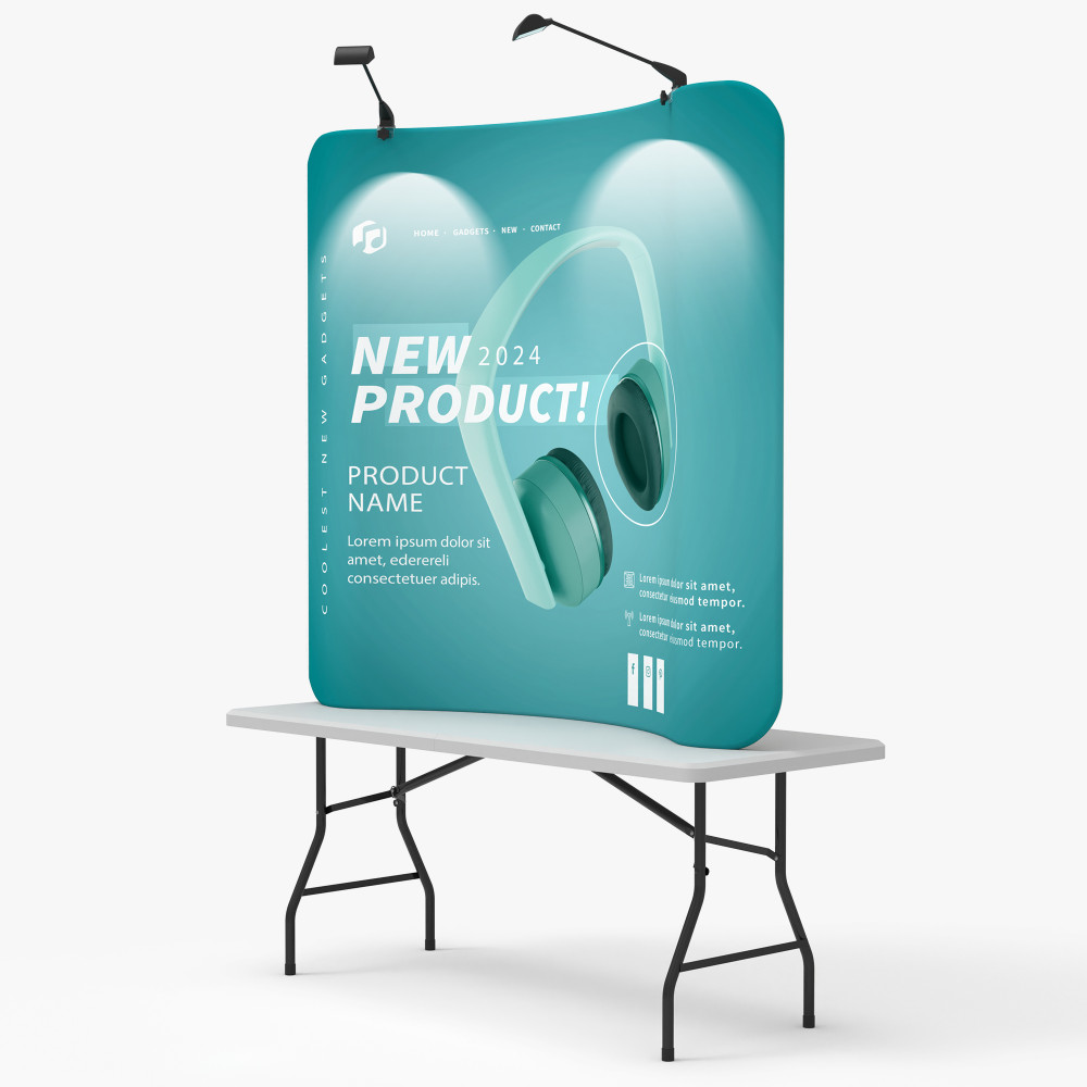 Curved Tension Fabric Displays + Frame 2