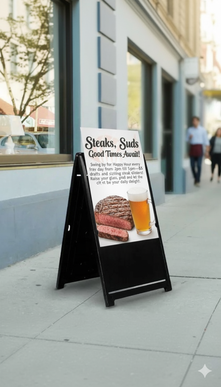 A-Frame Signs - Same Day 1