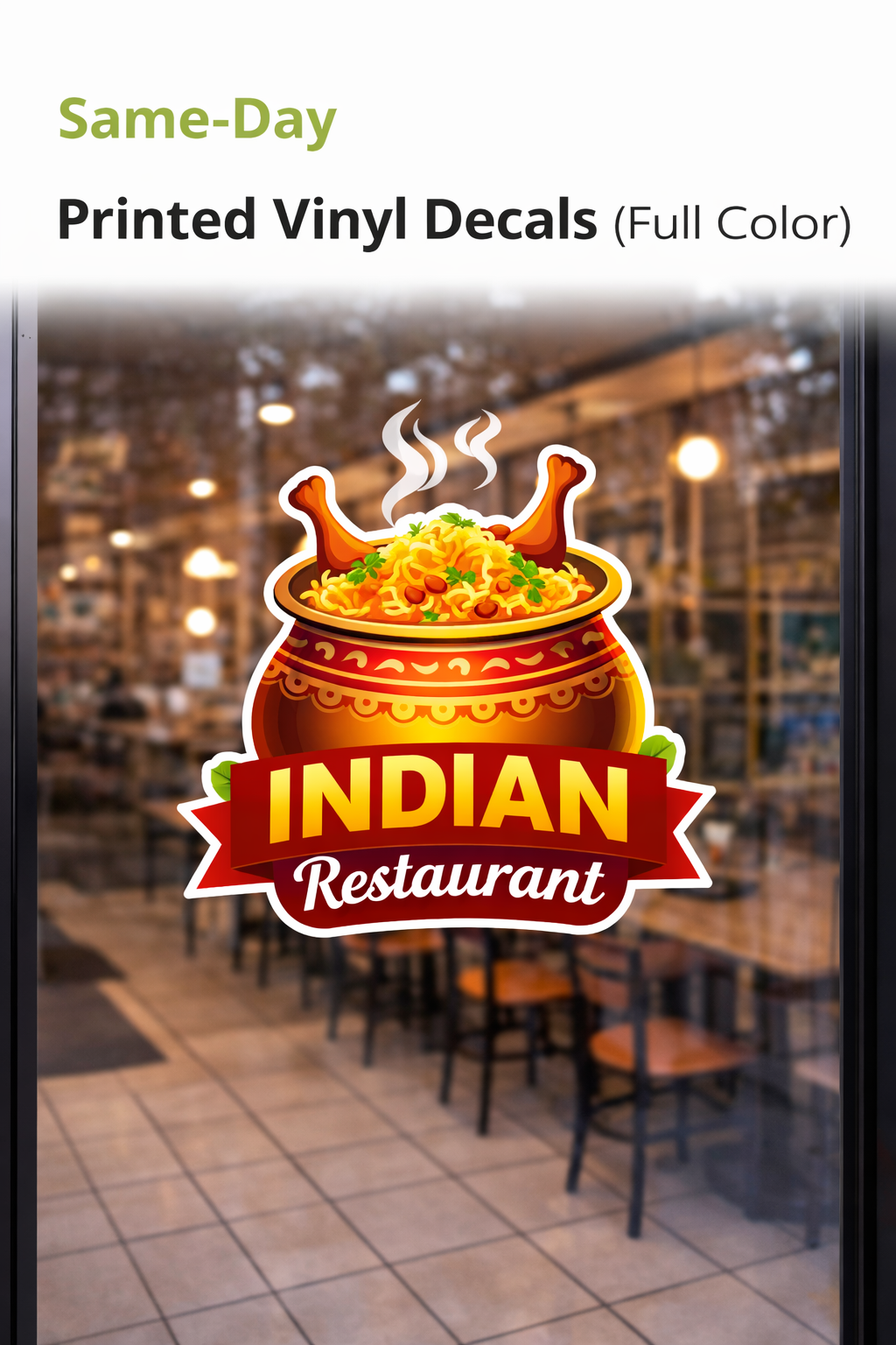 Printed Vinyl Decals (Full Color) – Same Day 1