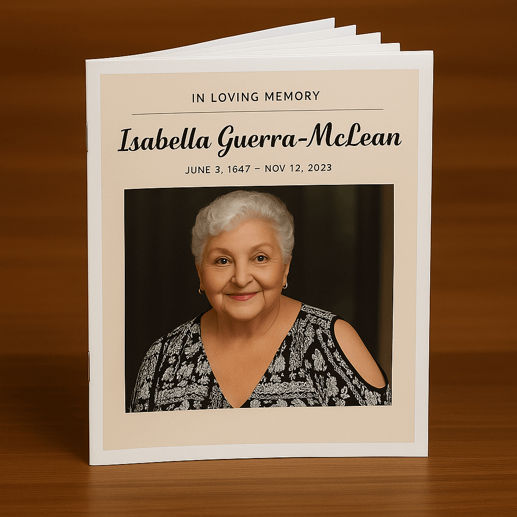 Obituary Booklets-Same Day 3