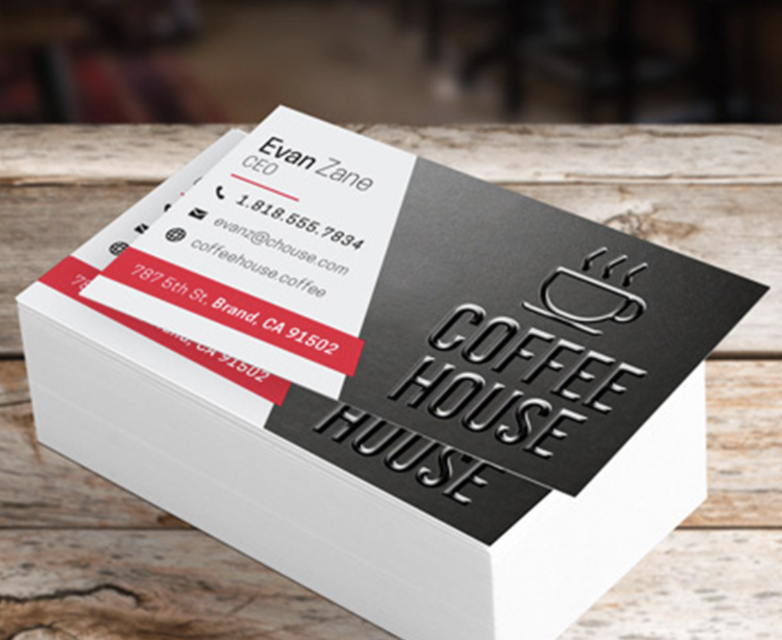 Raised Spot UV Business Cards 1