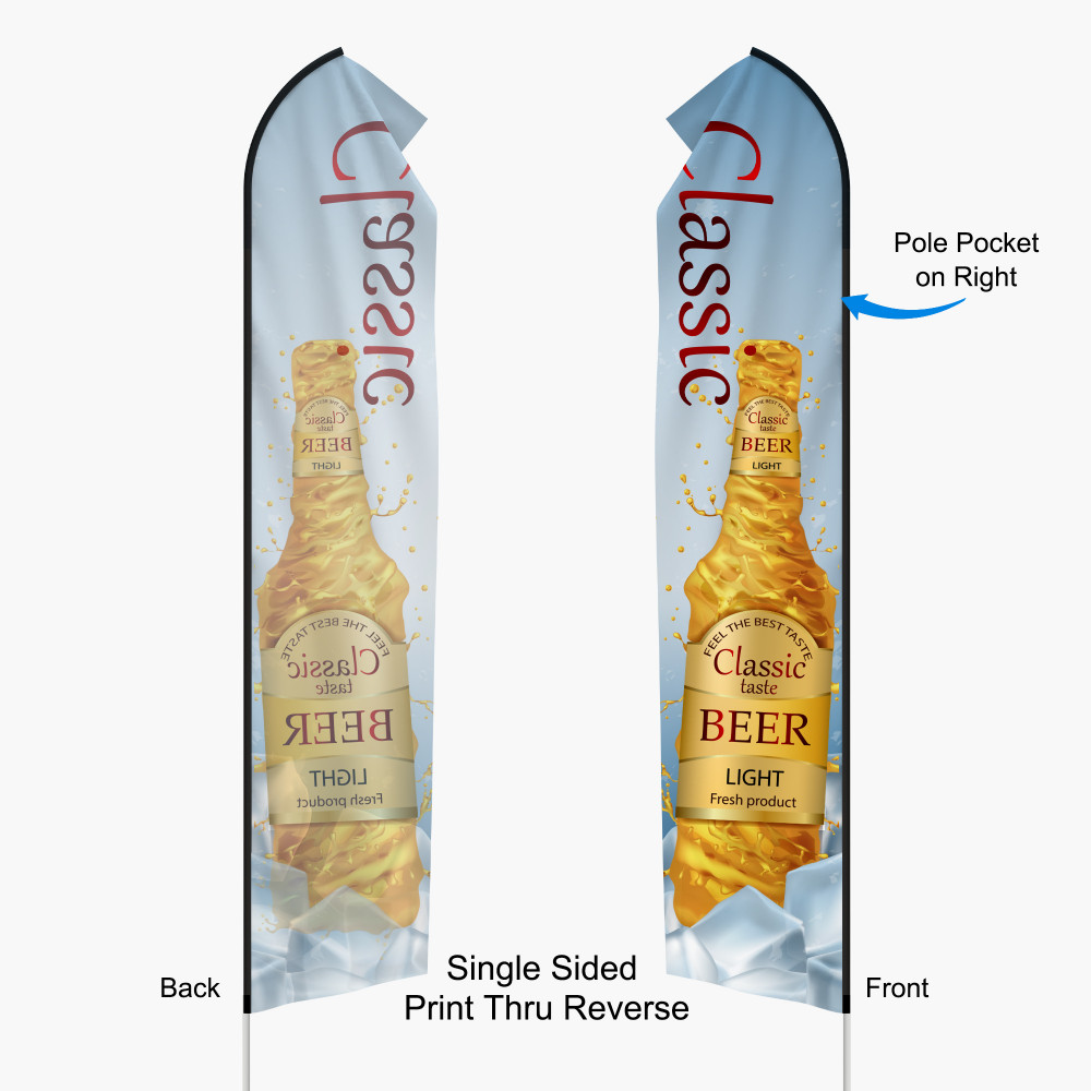 Economic Feather  Flag + Pole 3