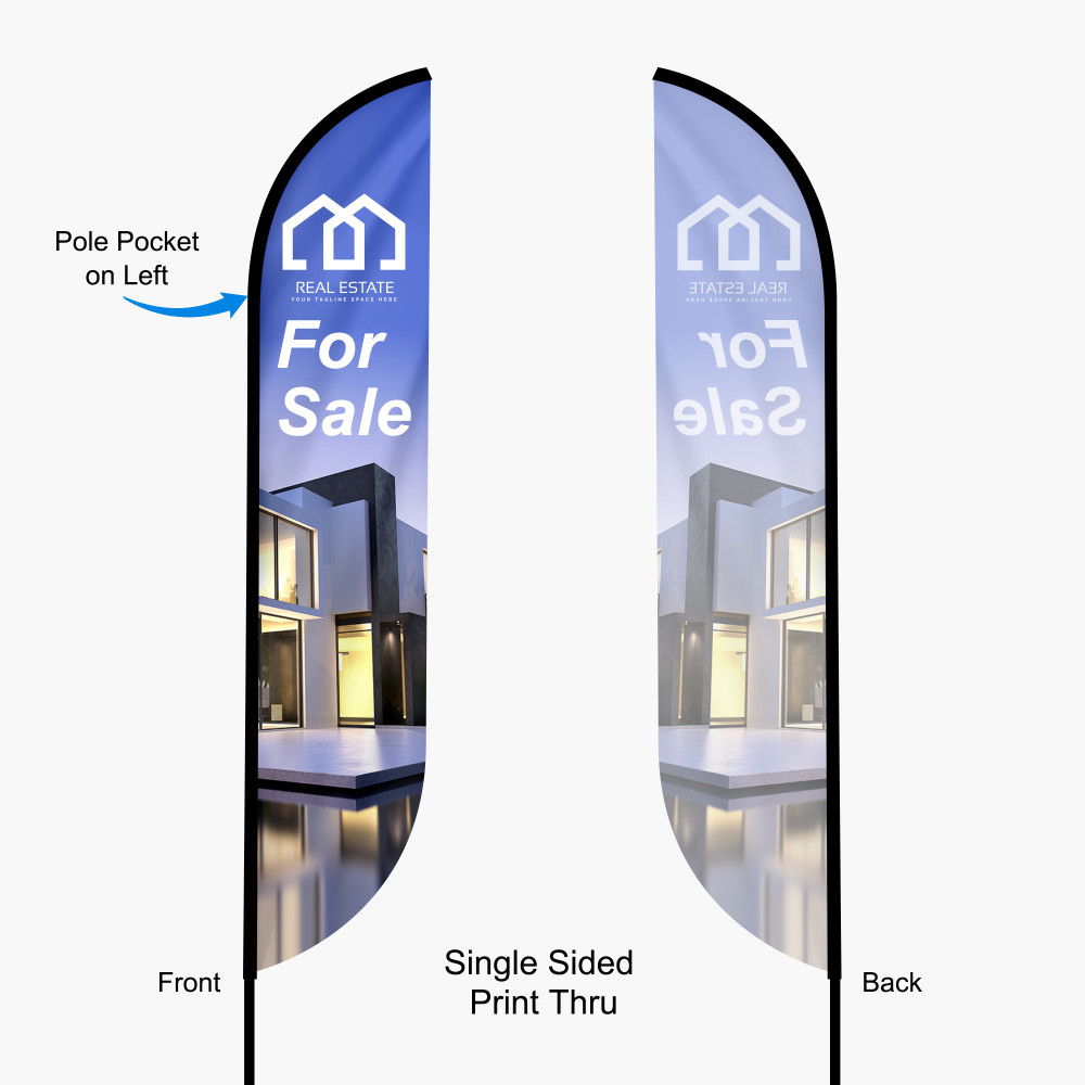 Feather Convex Flag + Pole 3